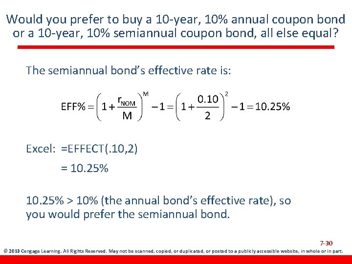 Would you prefer to buy a 10 -year, 10% annual coupon bond or a