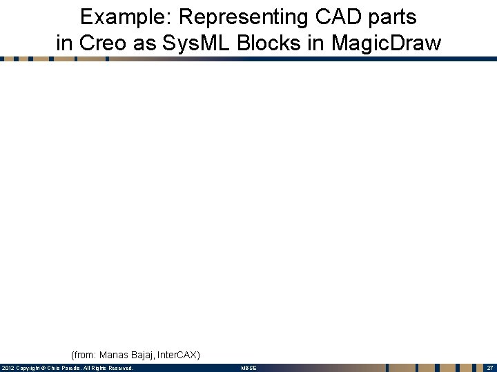 Example: Representing CAD parts in Creo as Sys. ML Blocks in Magic. Draw (from: