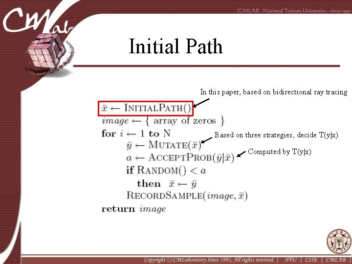 Initial Path In this paper, based on bidirectional ray tracing Based on three strategies,