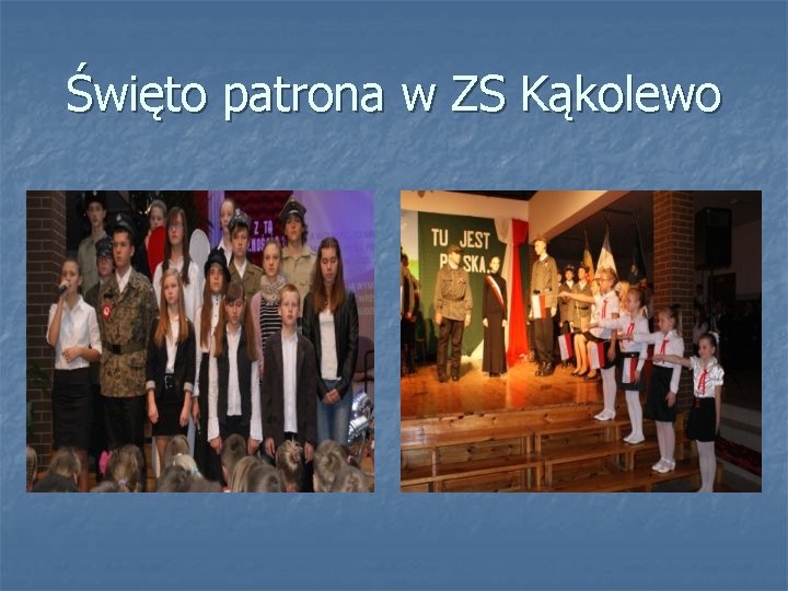 Święto patrona w ZS Kąkolewo 