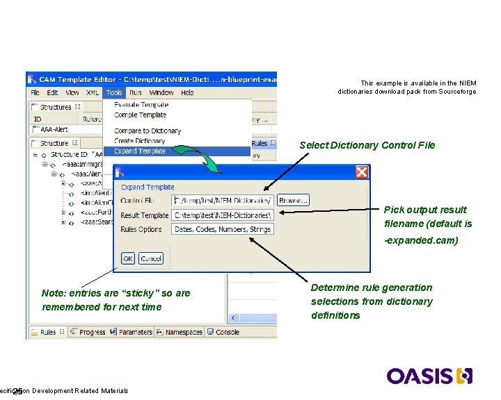 Running Blueprint Expander This example is available in the NIEM dictionaries download pack from