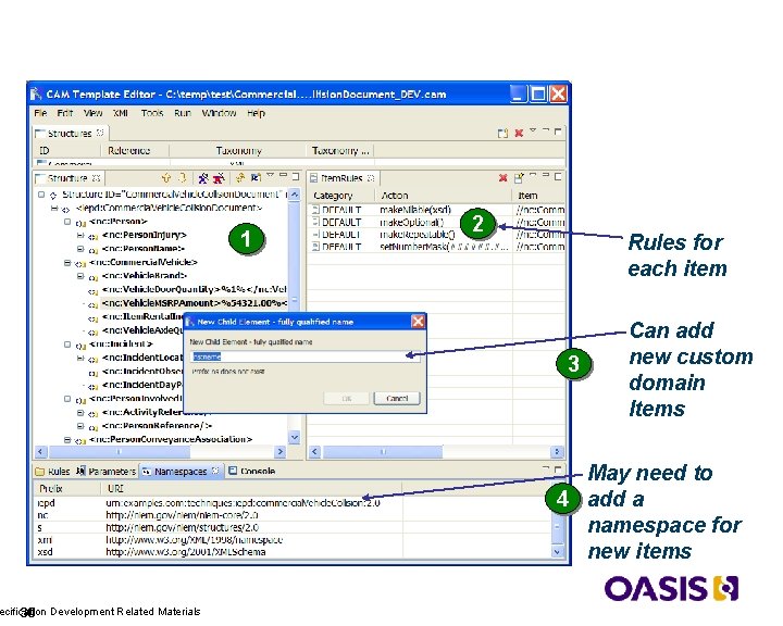 Exchange Template Editor ecification Development Related Materials 30 1 2 Rules for each item