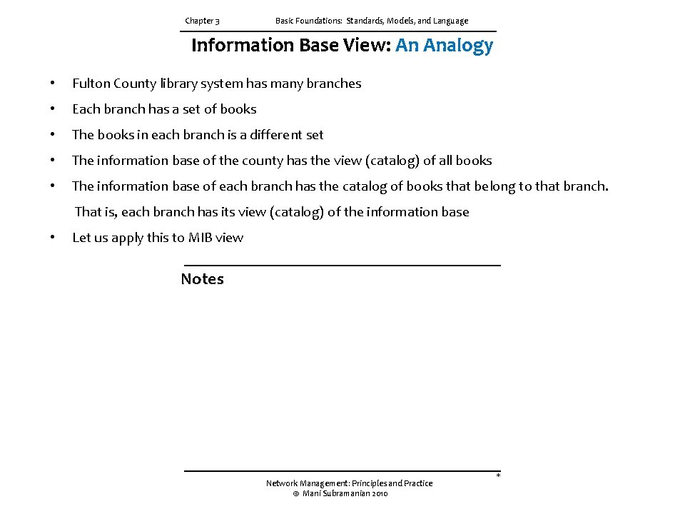 Chapter 3 Basic Foundations: Standards, Models, and Language Information Base View: An Analogy •