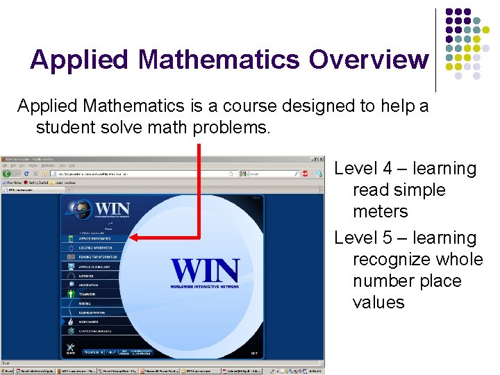 Applied Mathematics Overview Applied Mathematics is a course designed to help a student solve