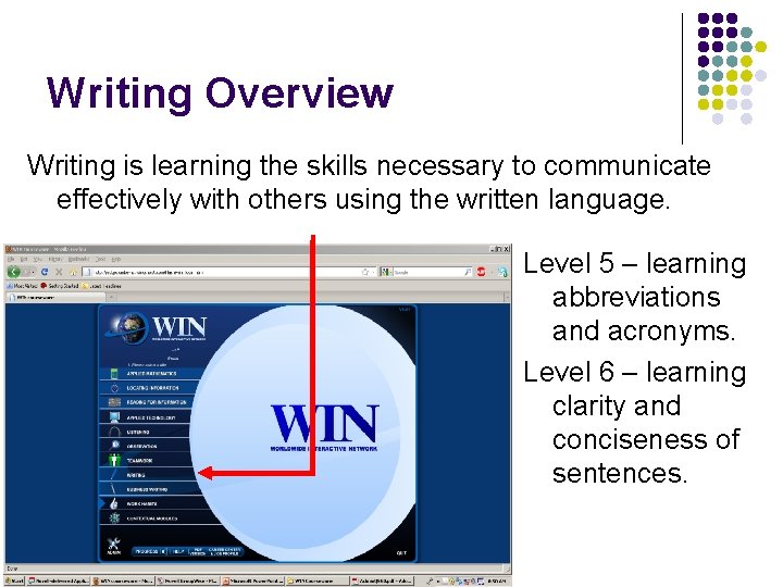Writing Overview Writing is learning the skills necessary to communicate effectively with others using