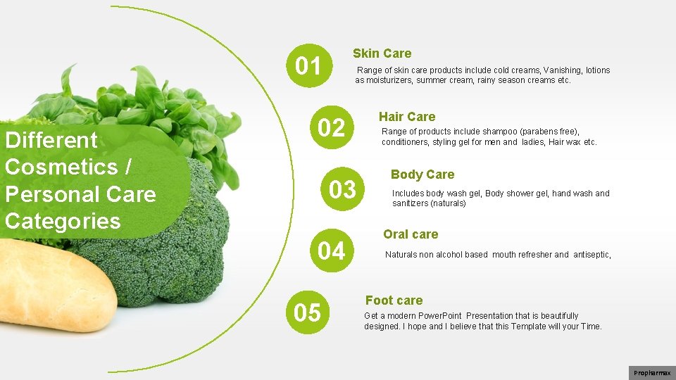 Skin Care 01 Different Cosmetics / Personal Care Categories Range of skin care products