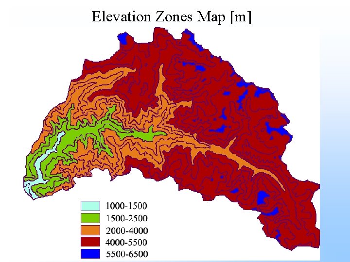 Elevation Zones Map [m] 