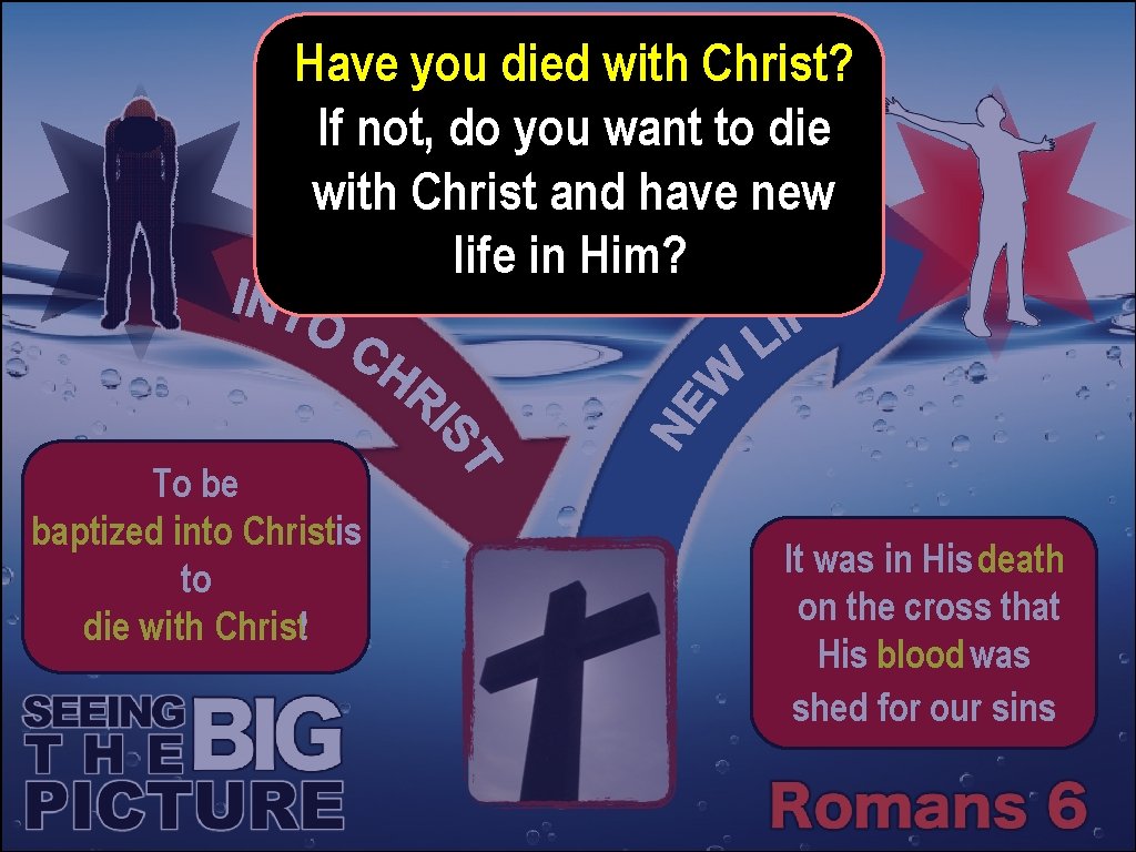Have you died with Christ? If not, do you want to die with Christ