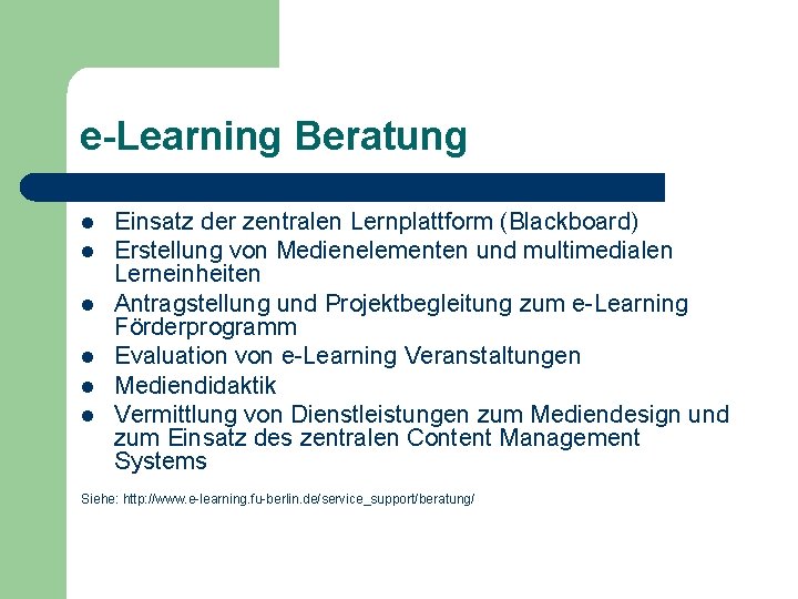 eLearning an der FU Berlin Niklas Wondracek osi