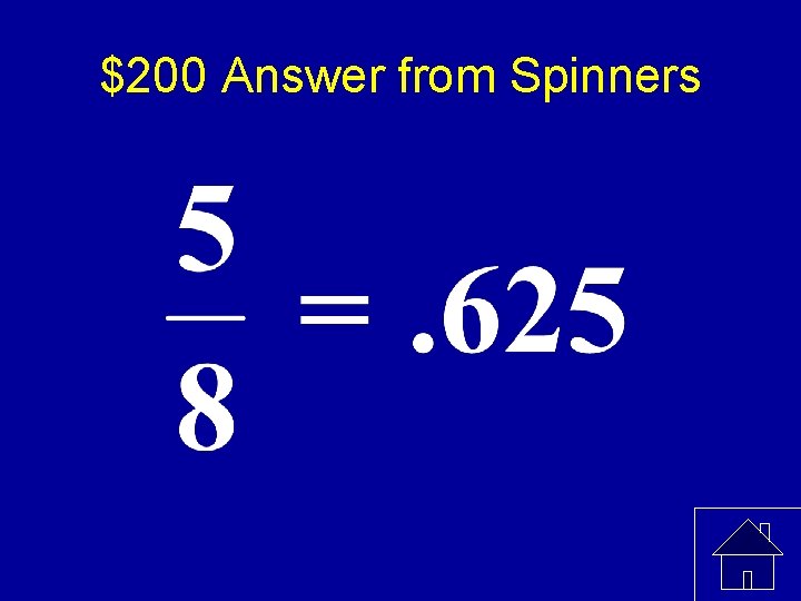 $200 Answer from Spinners 