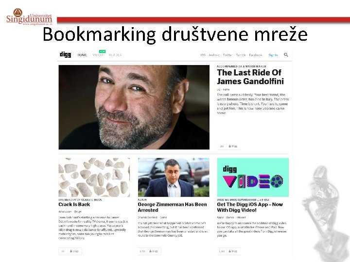 Bookmarking društvene mreže 