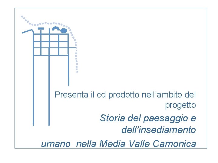 Presenta il cd prodotto nell’ambito del progetto Storia del paesaggio e dell’insediamento umano nella