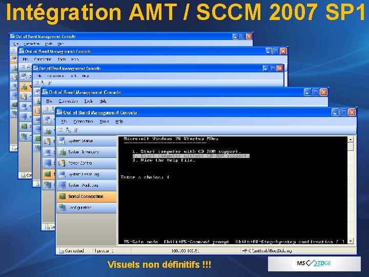 Intégration AMT / SCCM 2007 SP 1 Visuels non définitifs !!! 