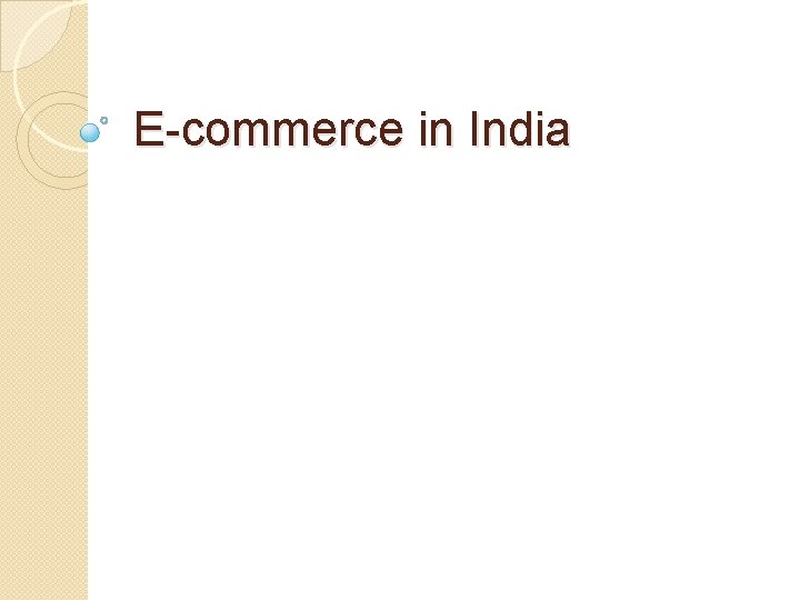 E-commerce in India 