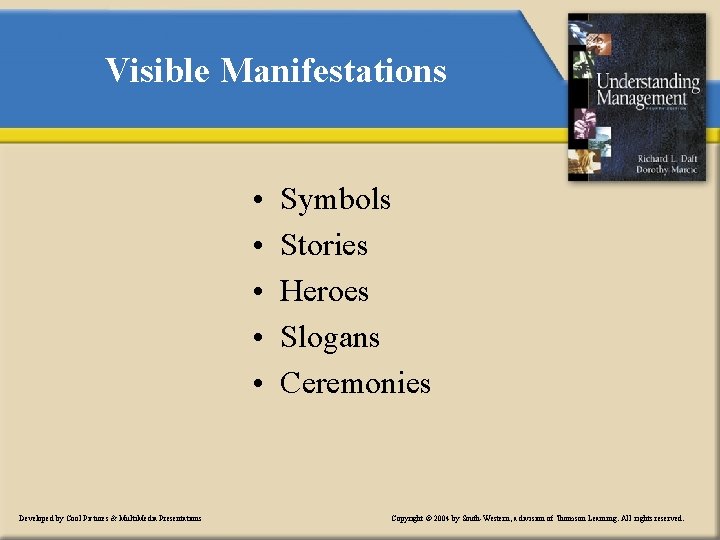 Visible Manifestations • • • Developed by Cool Pictures & Multi. Media Presentations Symbols