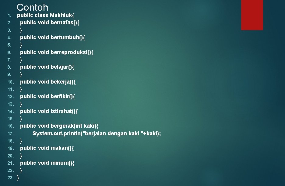 Contoh 1. 2. 3. 4. 5. 6. 7. 8. 9. 10. 11. 12. 13. Contoh 1. 2. 3. 4. 5. 6. 7. 8. 9. 10. 11. 12. 13.
