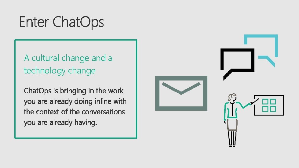 A cultural change and a technology change 