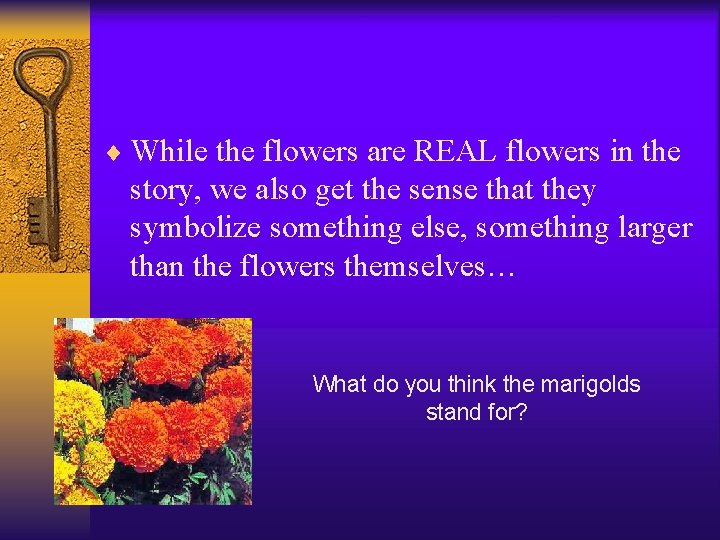 ¨ While the flowers are REAL flowers in the story, we also get the