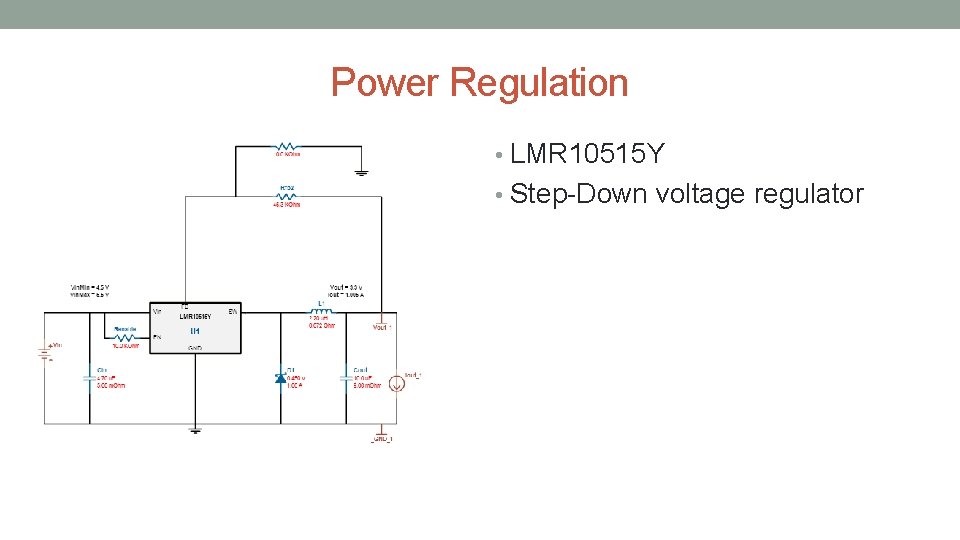 Power Regulation • LMR 10515 Y • Step-Down voltage regulator 