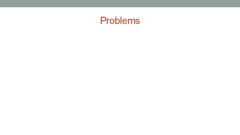 Problems 