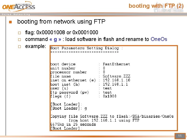 booting with FTP (2) U n i t e d N e t w