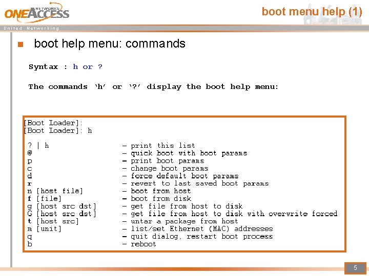 boot menu help (1) U n i t e d N e t w