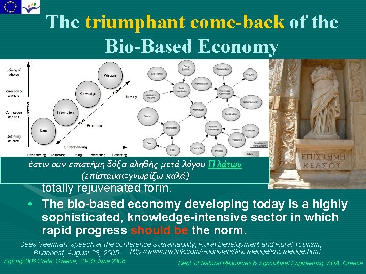 The triumphant come-back of the Bio-Based Economy • The economy of the humankind has