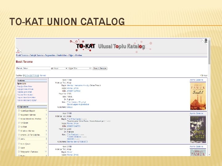 TO-KAT UNION CATALOG TO-KAT UNION CATALOG