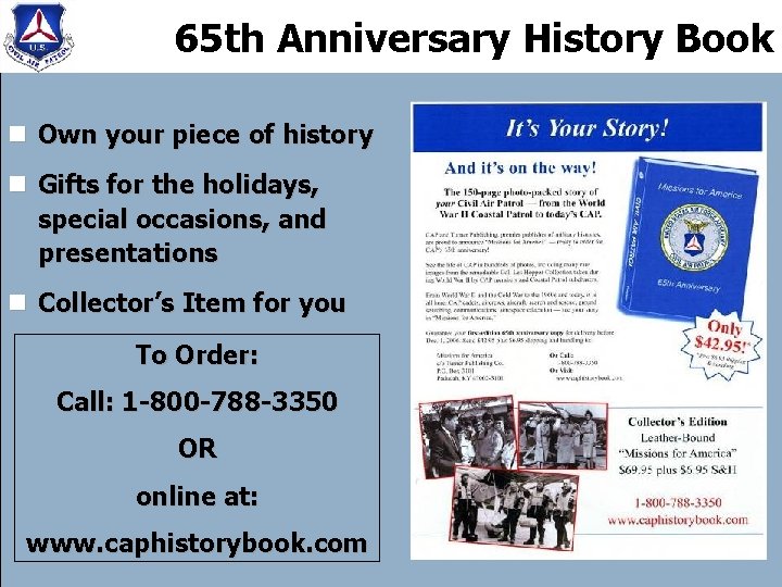 65 th Anniversary History Book n Own your piece of history n Gifts for