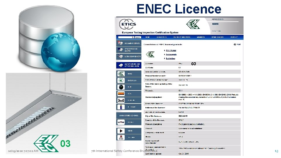 ENEC Licence 03 10/29/2020 7: 02 AM 03 7 th International Safety Conference-Brussels 2016