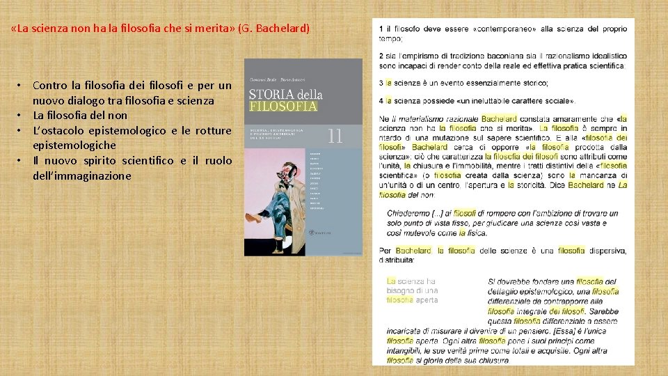  «La scienza non ha la filosofia che si merita» (G. Bachelard) • Contro