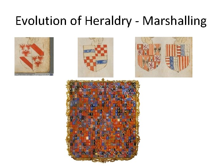 Evolution of Heraldry - Marshalling 