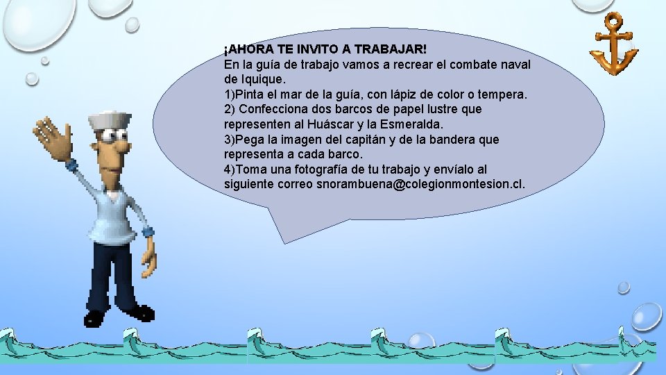 ¡AHORA TE INVITO A TRABAJAR! En la guía de trabajo vamos a recrear el