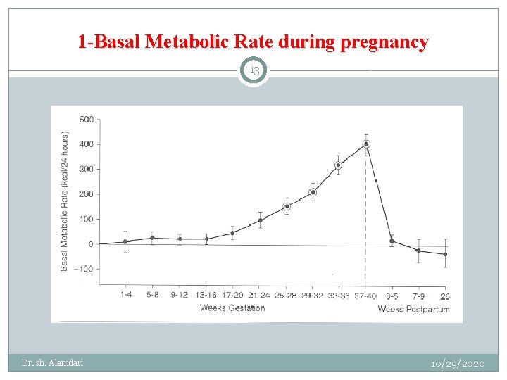 1 -Basal Metabolic Rate during pregnancy 13 Dr. sh. Alamdari 10/29/2020 