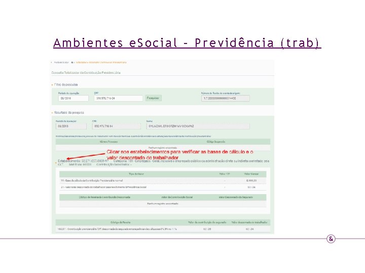 Ambientes e. Social – Previdência (trab) 