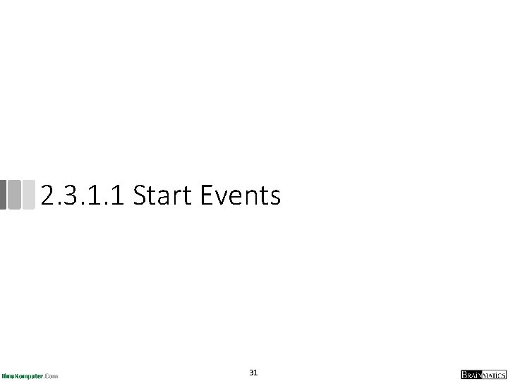 2. 3. 1. 1 Start Events 31 