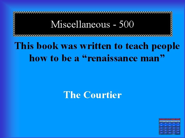 Miscellaneous - 500 This book was written to teach people how to be a