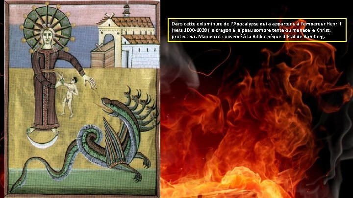 Dans cette enluminure de l'Apocalypse qui a appartenu à l'empereur Henri II (vers 1000