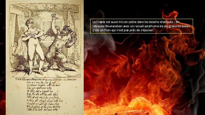 Le Diable est aussi mis en scène dans les dessins érotiques : on retrouve