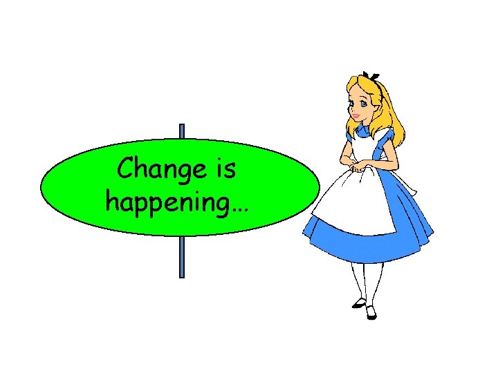 Change is happening… 