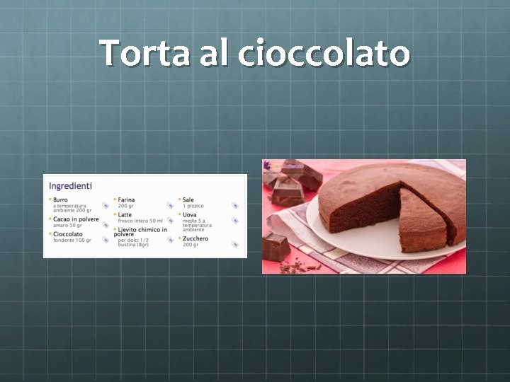 Torta al cioccolato 