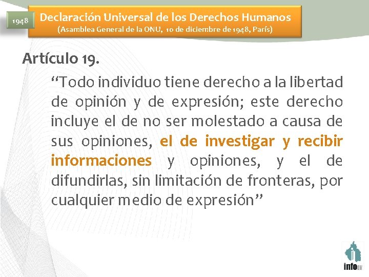 1948 Declaración Universal de los Derechos Humanos (Asamblea General de la ONU, 10 de