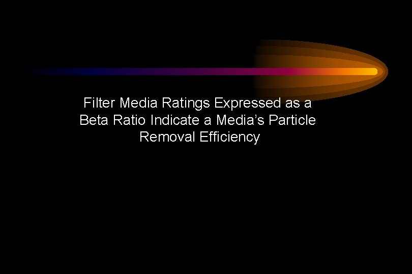 Filter Media Ratings Expressed as a Beta Ratio Indicate a Media’s Particle Removal Efficiency