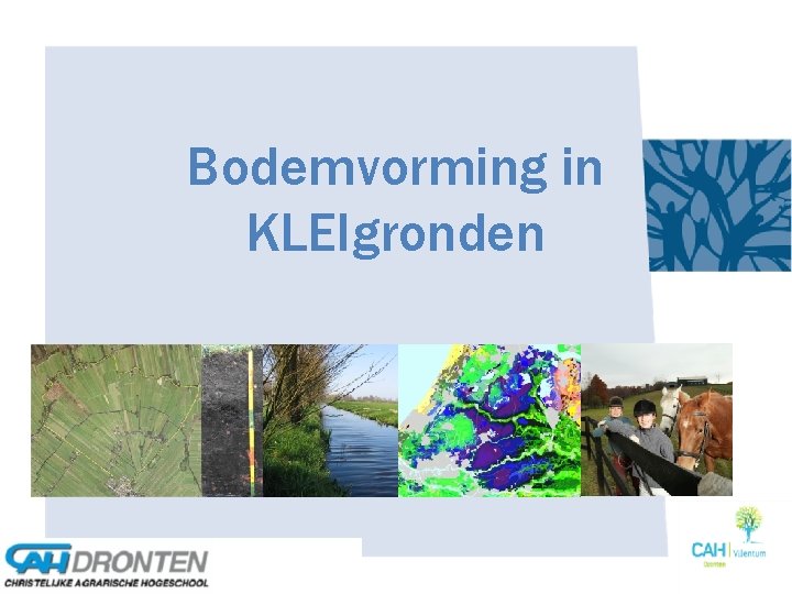 Bodemvorming in KLEIgronden 