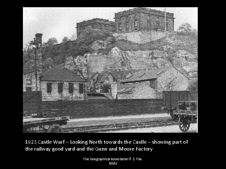 1923 Castle Warf – Looking North towards the Castle – showing part of the