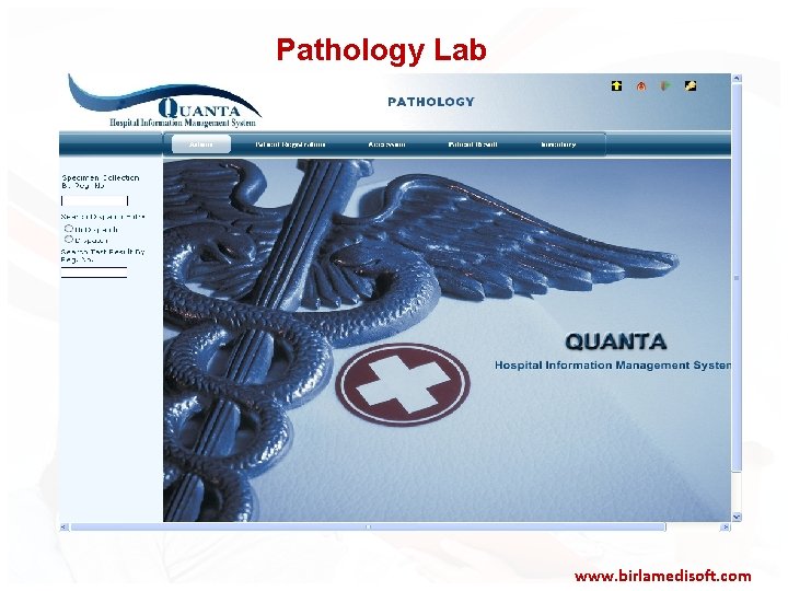  Pathology Lab www. birlamedisoft. com 