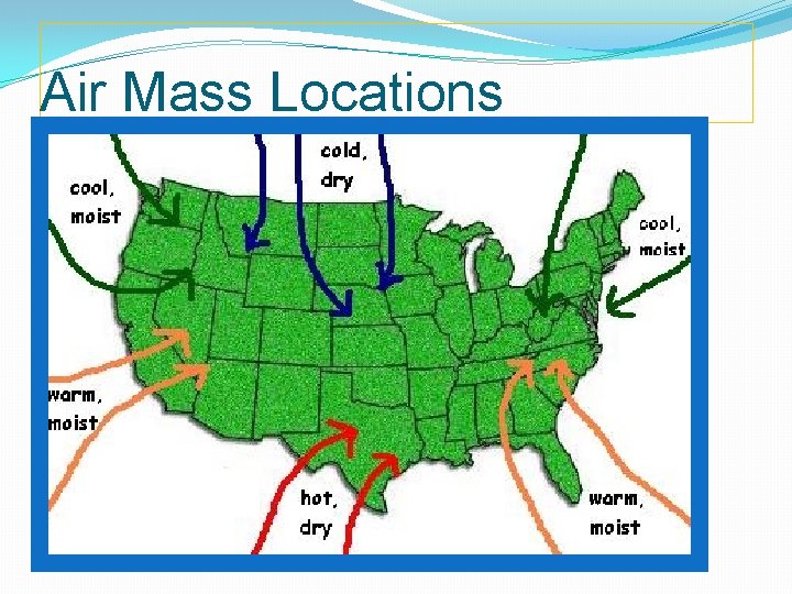 Air Mass Locations 