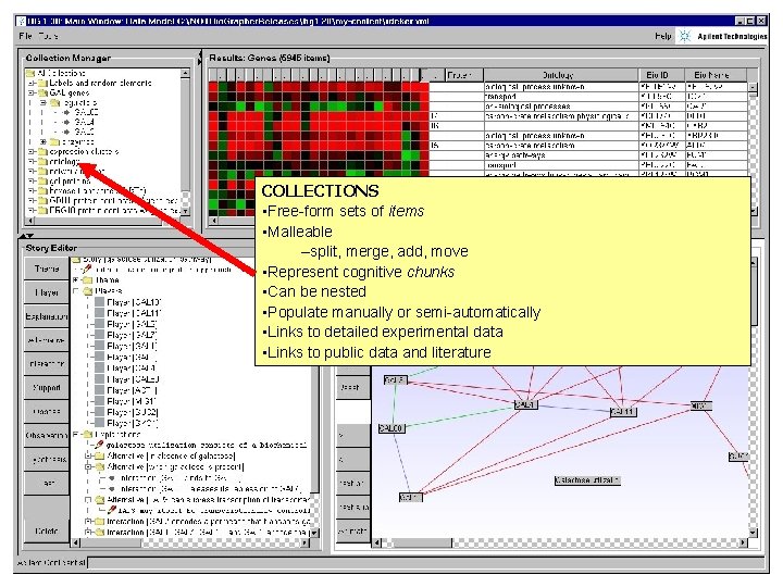 COLLECTIONS • Free-form sets of items • Malleable –split, merge, add, move • Represent