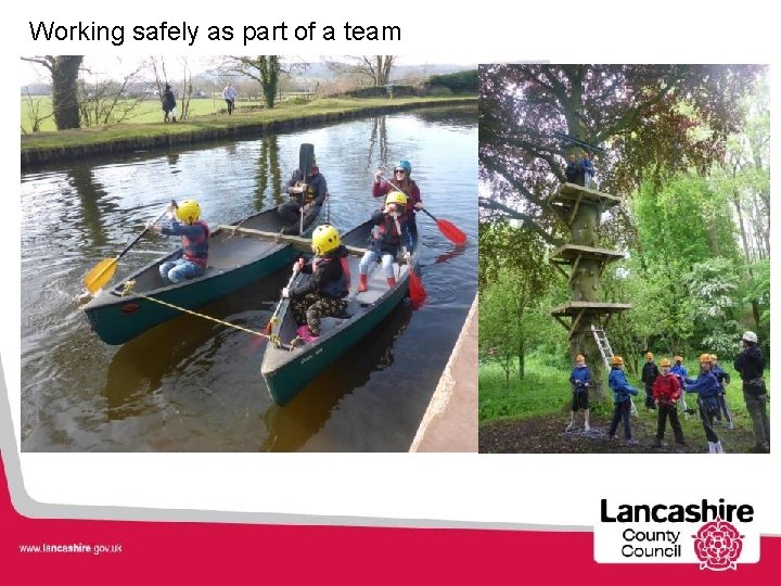 Working safely as part of a team 