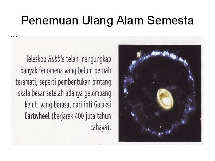 Penemuan Ulang Alam Semesta 